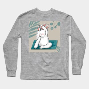 Bodypositive yoga bunny Long Sleeve T-Shirt